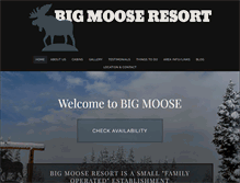 Tablet Screenshot of bigmooseresort.com